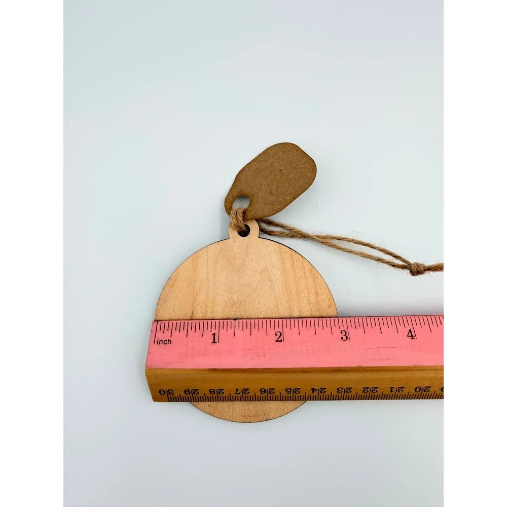 Steamer Lane Design Pacific Northwest Wood Ornament Tree Engraved Made‎ in USA